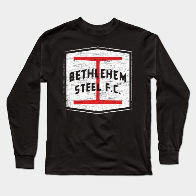 Bethlehem Steel Vintage Tshirt Long Sleeve T-Shirt by zurcnami